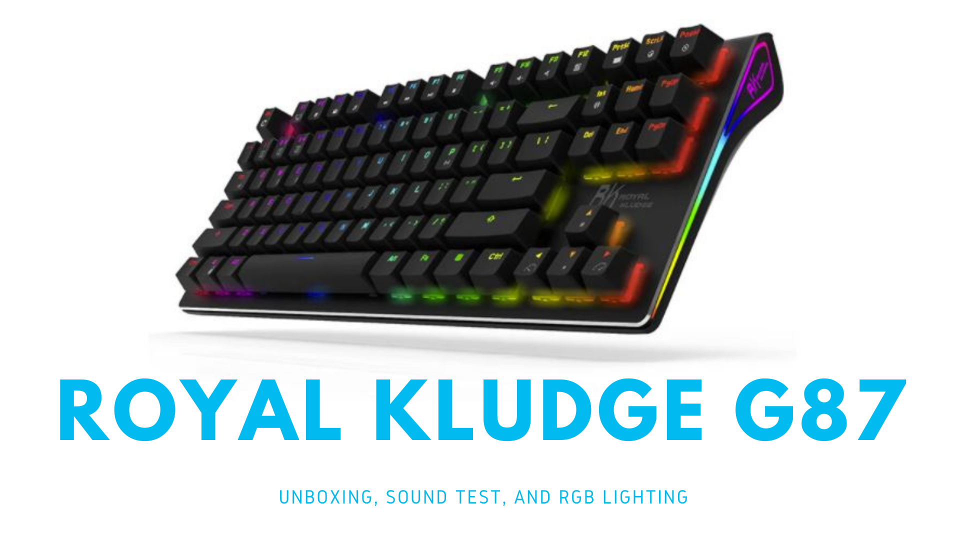 Клавиатура Royal Kludge RKR87 Black/Gray/Red (USB, RGB, Hot Swap, Brown switch) 